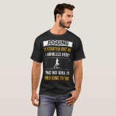 Onschuldige Hobby Jogging Jogger T-shirt (Voorkant volledig)
