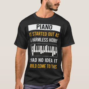 Onschuldige hobby pianist t-shirt