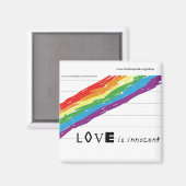 Onschuldige magneet vierkant (Voorkant / Achterkant)