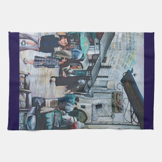 Onschuldige ogen van het oude Jeruzalem Theedoek (Horizontaal)