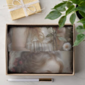 Onschuldige Roos Kind Decoupage Tissuepapier (Geschenk)