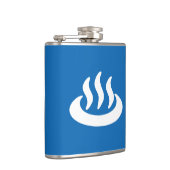 Onsen ♨ Hot Spring 温 泉 Japans teken Heupfles (Rechts)