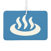 Onsen ♨ Hot Spring 温 泉 Japans teken Luchtverfrisser (Achterkant)