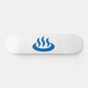 Onsen ♨ Hot Spring 温 泉 Japans teken Skateboard
