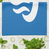 Onsen ♨ Hot Spring 温 泉 Japans teken Theedoek (Gevouwen)