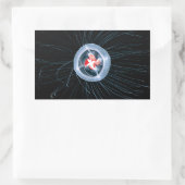 Onsterfelijke kwallen rechthoek Stickers (Tas)