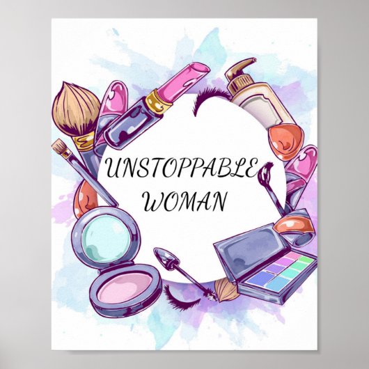 Onstopbare Art Print, Motivatie afdrukken Poster (Voorkant)