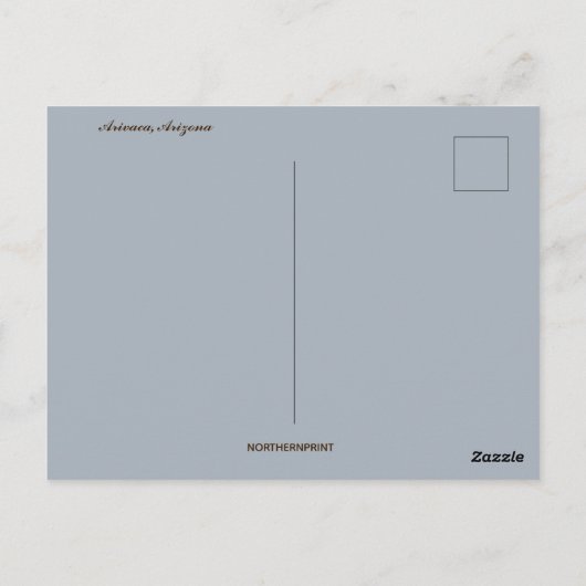 Onstuimig weer in Arivaca Briefkaart (Achterkant)