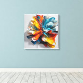 onstuimige bloei canvas afdruk (Insitu (Houten vloer))