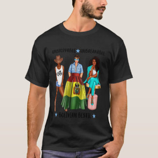 Onstuitbare Afro Boliviaanse Beste Vriendin Vriend T-shirt