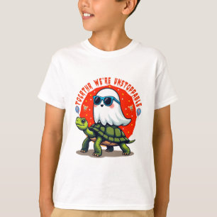 Onstuitbare Ghost en Turtle Adventure Design T-shirt