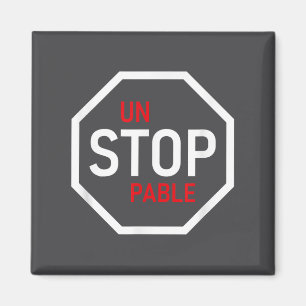 Onstuitbare Stopbord Motivatie Kracht Clever  Magneet