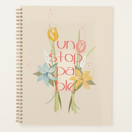 Onstuitbare Tulp Bloemenplanner Planner (Voorkant)