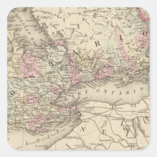 Ontario 2 vierkante sticker