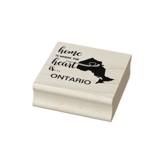 Ontario Canada Home is waar het hart ligt Rubberstempel (Stempel)