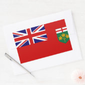 ONTARIO CANADA RECHTHOEKIGE STICKER (Envelop)