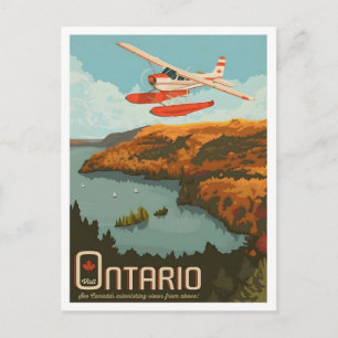 Ontario Canada Reisgids Oude Stijl Briefkaart