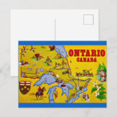 Ontario Canada Retro Ansichtkaart Briefkaart (Voorkant / Achterkant)