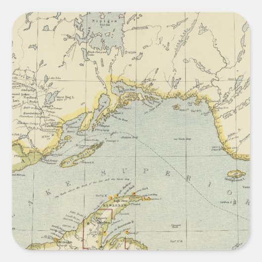 Ontario, Canada Vierkante Sticker (Voorkant)