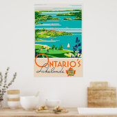 Ontario Canada Vintage Travel Poster (Keuken)