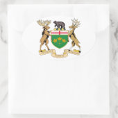 Ontario (Canada) Wapen Ovale Sticker (Tas)
