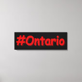"#Ontario " Cute Design. Bestel nu Canvas Afdruk (Voorkant)