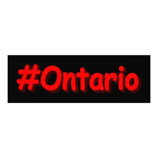 "#Ontario " Cute Design. Bestel nu Foto Afdruk (Voorkant)