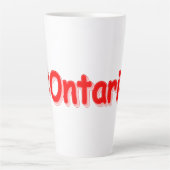 "#Ontario " Cute Design. Bestel nu Latte Mok (Voorkant)