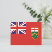 Ontario Flag Briefkaart (Staand voorkant)