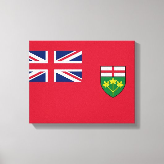 Ontario Flag Canvas Afdruk (Voorkant)