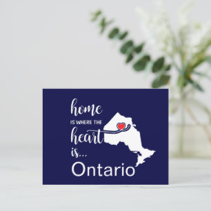 Ontario Home is waar het hart ligt Briefkaart