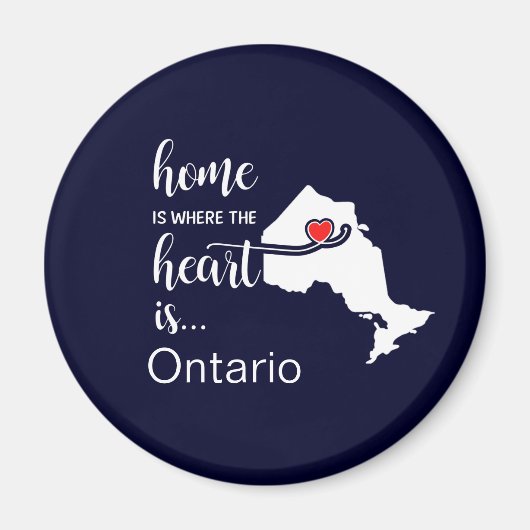 Ontario Home is waar het hart ligt Magneet (Voorkant)