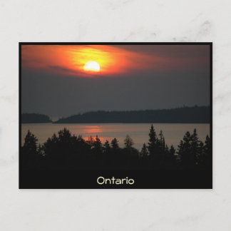Ontario - Lake Superior Sunset - Briefkaart