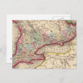 Ontario Map door Mitchell Briefkaart (Voorkant / Achterkant)