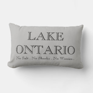 ONTARIO-MEER geen zout geen haai geen zorgen Kussen