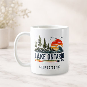 Ontario Meer Vintage Grote Meren Meer Leven Koffiemok