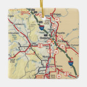 Ontario of kaart keramisch ornament (Voorkant)