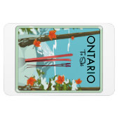 Ontario om te skiën magneet (Horizontaal)