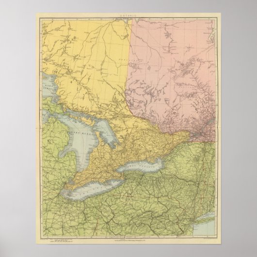 Ontario, Quebec Poster (Voorkant)