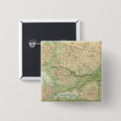 Ontario & Quebec Vierkante Button 5,1 Cm (Voorkant /achterkant)