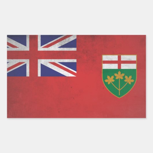 Ontario Rechthoekige Sticker (Voorkant)