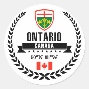 Ontario Ronde Sticker