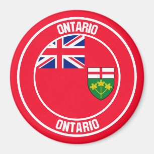 Ontario Round Emblem Magneet
