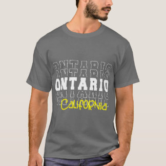 Ontario stad Californië Ontario CA T-shirt