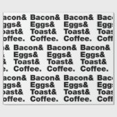 Ontbijt (Bacon & Eggs & Toast & Coffee) Cadeaupapier (Vlak)