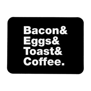 Ontbijt (Bacon & Eggs & Toast & Coffee) Magneet
