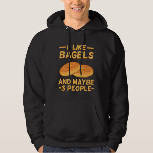 Ontbijt Bagel New York Hapjes Gezonde Sandwich Hoodie