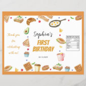 Ontbijt Brunch 1e verjaardag Chip Bag Wrapper Flyer (Voorkant)