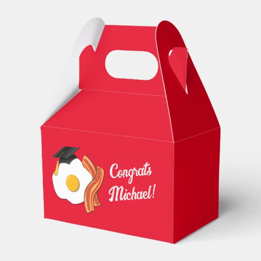 Ontbijt Brunch Afstudeerfeest Bedankdoosjes (Voorkant Zijde)