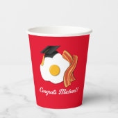 Ontbijt Brunch Afstudeerfeest Papieren Bekers (Achterkant)